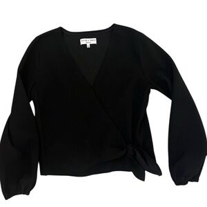 Madewell Texture and Thread Wrap Blouse size Small